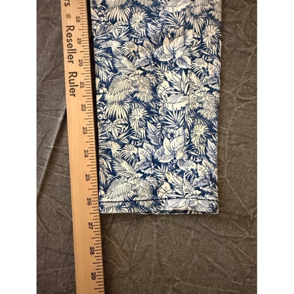 Tommy Bahama Denim Womens 0 Deep Space Tropical Floral Ankle Pants TW112702 Blue - Picture 10 of 11